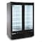 Maxx Cold Double Glass Door Merchandiser Refrigerator, Large, 54 in.W, 50 cu. ft., in Black MXGDM-50RBHC - alternate 1